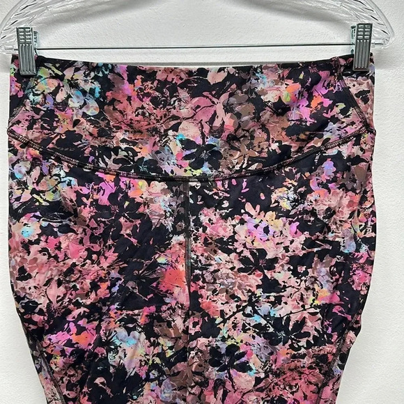 Lululemon Base Pace Tight Leggings Pant High Rise Stencil Blossom Red Size 12 - Picture 4 of 9